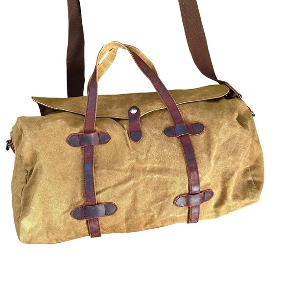 S-ZONE Waxed Canvas Weekender Bag Duffel Messenger Large Bag